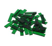 sourcing map Rectangular Mosaic Tiles Stained Glass Strips, 1.57" x 0.4" Transparent Green Glass Pieces 200g/7.05 oz Mosaic Tile Making Supplies for DIY Handmade Crafts and Home Decoration