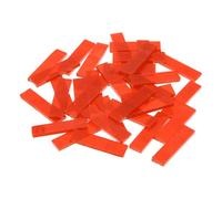sourcing map Rectangular Mosaic Tiles Stained Glass Strips, 1.57" x 0.4" Transparent Orange Glass Pieces 300g/10.58 oz Mosaic Tile Making Supplies for DIY Handmade Crafts and Home Decoration