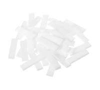 sourcing map Rectangular Mosaic Tiles Stained Glass Strips, 1.57" x 0.4" White Glass Pieces 100g/3.53 oz Mosaic Tile Making Supplies for DIY Handmade Crafts and Home Decoration
