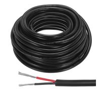 sourcing map Red Black Wire 2pin Extension Cable Cord Electrical Wire 14 AWG Parallel Wire Oxygen-Free Copper 33Ft Length for LED Strip Light