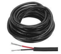 sourcing map Red Black Wire 2pin Extension Cable Cord Electrical Wire 14 AWG Parallel Wire Oxygen-Free Copper 16Ft Length for LED Strip Light