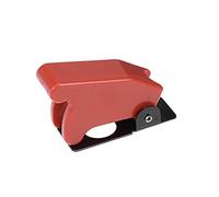 sourcing map Red Plastic Waterproof Spring Loaded Flip Security Cover Cap Guard for 12mm Toggle Switch