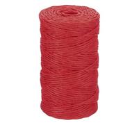 sourcing map Red Raffia Ribbon,98 Yard Natural Raffia Paper String 2mm Wide Twisted Raffia Yarn Twine for Gift Wrapping Crocheting Knitting DIY Crafts