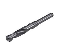 sourcing map Reduced Shank Drill Bit 17.5mm High Speed Steel HSS 6542 Black Oxide with 1/2 Inch Straight Shank