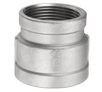 sourcing map Reducing Coupling 1-1/2" x 1-1/4" NPT Female Threaded 304 Stainless Steel Reducer Taper Cast Pipe Fitting Adopts for Water Oil Gas Tube