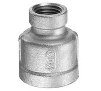 sourcing map Reducing Coupling 1/2" x 1/4" NPT Female Threaded 304 Stainless Steel Reducer Taper Cast Pipe Fitting Adopts for Water Oil Gas Tube