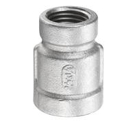 sourcing map Reducing Coupling 3/8" x 1/4" NPT Female Threaded 304 Stainless Steel Reducer Taper Cast Pipe Fitting Adopts for Water Oil Gas Tube