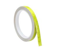 sourcing map Reflective Tape, 0.4 Inch x 26 ft Self-Adhesive Trailer Reflector Tape Waterproof Warning Safety Sticker High Visibility Night Reflectors, Fluorescent Yellow
