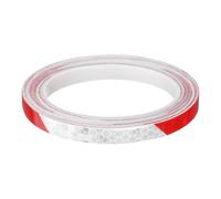 sourcing map Reflective Tape 0.4" x26ft Adhesive Night Safety Warning Tapes Outdoor Bicycle Adhesive Reflector Stickers for Vehicles Trailers Trucks Bike Cars Signs, Red White