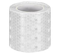 sourcing map Reflective Tape 2" x10ft Adhesive Night Safety Warning Tapes Outdoor Bicycle Adhesive Reflector Stickers for Vehicles Trailers Trucks Bike Cars Signs, White