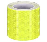 sourcing map Reflective Tape 2" x10ft Adhesive Night Safety Warning Tapes Outdoor Bicycle Adhesive Reflector Stickers for Vehicles Trailers Trucks Bike Cars Signs, Yellowish