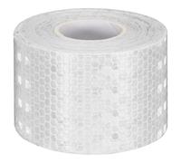 sourcing map Reflective Tape 2" x33ft Adhesive Night Safety Warning Tapes Outdoor Bicycle Adhesive Reflector Stickers for Vehicles Trailers Trucks Bike Cars Signs, White