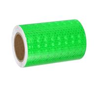 sourcing map Reflective Tape, 4 Inch x 16 ft Self-Adhesive Trailer Reflector Tape Waterproof Warning Safety Sticker High Visibility Night Reflectors for Bikes Cars, Green