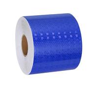 sourcing map Reflective Tape, 4 Inch x 82 ft Self-Adhesive Trailer Reflector Tape Waterproof Warning Safety Sticker High Visibility Night Reflectors for Bikes Cars, Blue