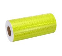 sourcing map Reflective Tape, 8 Inch x 49 ft Self-Adhesive Trailer Reflector Tape Waterproof Warning Safety Sticker High Visibility Night Reflectors, Fluorescent Yellow