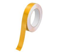 sourcing map Reflective Tape Caution Warning Sticker Adhesive Tape, 1 Inch x 66 Ft Waterproof PVC Marking Tape for Trailers Motorcycle Steps Floor Boats Outdoor Floor, Yellow