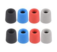 sourcing map Replacement Foam Ear Tips Earbuds Bud 4-4.7mm Small Size Earbuds Tips for Earphones Red,Blue,Silver,Black 8 Pcs