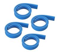 sourcing map Replacement Squeegee Rubber for Window, Glass, Shower Doors, Tile Wall Cleaning, 15.75 Inch, Blue Pack of 4