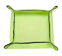 sourcing map Repotting Mat 19.7" x 19.7" Oxford Cloth Waterproof Plant Repotting Mat Foldable Portable Gardening Potting Tray with Plastic Buckle for Indoor Plant Change Soil, Yellow