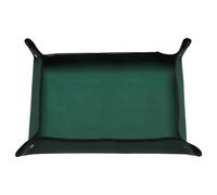 sourcing map Repotting Mat 19.7" x 29.5" Oxford Cloth Waterproof Plant Repotting Mat Foldable Portable Gardening Potting Tray with Metal Buckle for Indoor Plant Change Soil, Dark Green