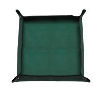 sourcing map Repotting Mat 29.5" x 29.5" Oxford Cloth Waterproof Plant Repotting Mat Foldable Portable Gardening Potting Tray with Metal Buckle for Indoor Plant Change Soil, Dark Green