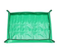 sourcing map Repotting Mat 29.5" x 39.4" PE Cloth Waterproof Plant Repotting Mat Foldable Portable Gardening Potting Tray with Plastic Buckle for Indoor Plant Change Soil Watering, Green