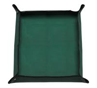 sourcing map Repotting Mat 39.4" x 39.4" Oxford Cloth Waterproof Plant Repotting Mat Foldable Portable Gardening Potting Tray with Metal Buckle for Indoor Plant Change Soil, Dark Green