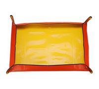 sourcing map Repotting Mat 39.4" x 47.2" PE Cloth Waterproof Plant Repotting Mat Foldable Portable Gardening Potting Tray with Plastic Buckle for Indoor Plant Change Soil Watering, Yellow