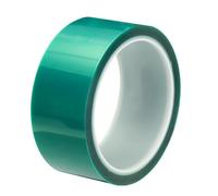 sourcing map Resin Tape Silicone Adhesive Tape High Temperature Resistance Easy Peeling Polyester for Epoxy Resin,River Tables,Craft,Remove Residue 1.57 Inch Wide 108FT Long(Green),Pack of 1
