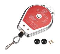 sourcing map Retractable Spring Balancer Tool Holder Hanging Equipment 6.6-11lbs (3-5kg) Red for Assembly-line with Fitting Accessory