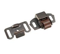 sourcing map Retro Cabinet Wardrobe Door Single Roller Catch Ball Latch Hardware Copper Tone 2pcs
