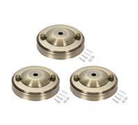 sourcing map Retro Light Canopy Kit Pendant Lighting Ceiling Plate 104mm 4.1Inch Bronze 3Pcs