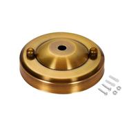 sourcing map Retro Light Canopy Kit Pendant Lighting Ceiling Plate 104mm 4.1Inch Gold Bronze
