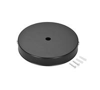 sourcing map Retro Light Canopy Kit Wall Sconce Lamp Plate Fixture 120mm 4.7Inch Black
