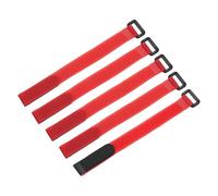 sourcing map Reusable Battery Tie Down Straps 20mmx25cm Red 5Pcs | Nylon Multipurpose Battery Hold Down Adjustable Cinch Strap Hook Loop Fastening Tie for Quadcopters FPV RC Drone Boat Car