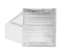 sourcing map Reusable Thermal Insulation Bags,11.8x9.8 Inch Self Seal Thermal Box Liners Insulation Aluminum Foil Pearl Cotton Bag for Food,Cosmetics, Pack of 15