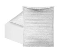 sourcing map Reusable Thermal Insulation Bags,15.7x11.8 Inch Self Seal Thermal Box Liners Insulation Aluminum Foil Pearl Cotton Bag for Food,Cosmetics, Pack of 25