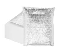 sourcing map Reusable Thermal Insulation Bags,9.8x7.9 Inch Self Seal Thermal Box Liners Insulation Aluminum Foil Pearl Cotton Bag for Food,Cosmetics, Pack of 25