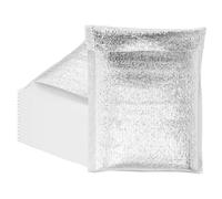sourcing map Reusable Thermal Insulation Bags,9.8x7.9 Inch Self Seal Thermal Box Liners Insulation Aluminum Foil Pearl Cotton Bag for Food,Cosmetics, Pack of 15