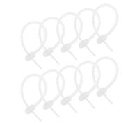 sourcing map Reusable Zip Ties, 6 Inch Silicone Ties Bag Clips, All-Purpose Silicone Ties, Cable Ties, Bread Tie, Household Twist Ties, Reusable Twist Ties (Clear Pack of 30)