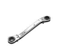 sourcing map Reversible Ratcheting Wrench, 3/8-inch x 7/16-inch Offset Double Box End, Cr-V
