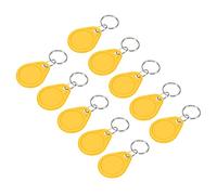 sourcing map RFID Key Fobs UID 13.56MHz Rewritable Proximity IC Card Contactless Smart Token Tag for Entry Access Control System, Yellow 20 Pack