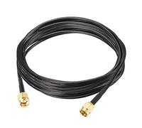 sourcing map RG174 SMA Male to SMA Male RF Coaxial Adapter Connector Copper Cable Extension 3meter