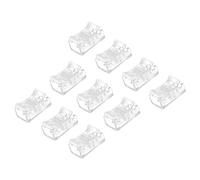 sourcing map RGB LED Light Strip Connectors, LED Adapter Connectors LED Light Strip Connectors for Strip Light Unwired Gapless Track Lighting Connector Pack of 15 (2 Pin, 8mm)
