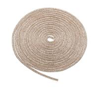 sourcing map Rhinestone Glitter Shoelaces Crystal Bling Shiny Round Shoe Drawstring Rope String Cords Charm 6mm for Sneakers Sweatpants, Champagne