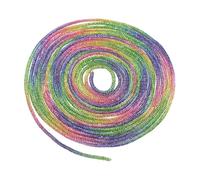 sourcing map Rhinestone Glitter Shoelaces Crystal Bling Shiny Round Shoe Drawstring Rope String Cords Charm 4mm for Sneakers Sweatpants, Rainbow