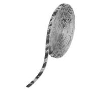 sourcing map Rhinestone Ribbon Self Adhesive Crystal Rhinestone Strips 3 Yard Bling Rhinestone Ribbon Roll 2 Rows for DIY Crafts Wedding Clothing Nails Decoration, Black Silver