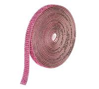 sourcing map Rhinestone Strips,3 Yard 9mm Adhesive Rhinestone Ribbon Bling Rhinestone Tape for for DIY Crafts, Party Car Phone Decorations,Rose Red