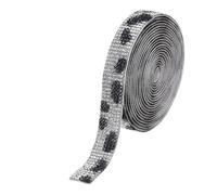 Sourcing Map Rhinestone Strips, 3 Yard x 0.61 Inch, Cow Pattern, Adhesive Rhinestone Ribbon Bling Tape for DIY Crafts, Decorations