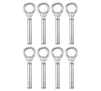 sourcing map Ring Lifting Expansion Eyebolt, 8pcs M6x70mm 304 Stainless Steel Expansion Screw with Eye Ring for Concrete Brick Wall